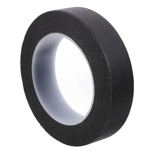 Amosfun Abdeckband Malerei Stoffband Band Gefärbt Dickes Klebeband Handwerk Klebebandmaskierung Dünnes Schwarzes Band Farben Streifen Ästhetisch Malen Black Papier von Amosfun
