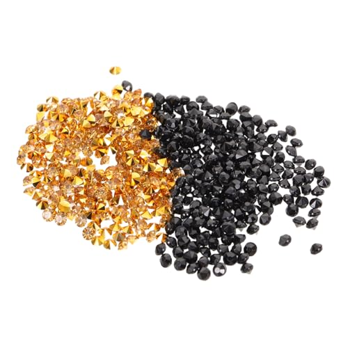 Amosfun Acryl-Strass-Diamanten, Vasenfüller, goldfarben und schwarz, glitzernde Edelsteine für Hochzeitsdekorationen, Party, Konfetti, Urlaub, Tischdekoration, Tafelaufsatz, Perlen, 2 Stück Amosfun Acryl-Strass-Diamanten, Vasenfüller, goldfarben und schwarz, glitzernde Edelsteine für Hochzeitsdekorationen, Party, Konfetti, Urlaub, Tischdekoration, Tafelaufsatz, Perlen, 2 Stück von Amosfun