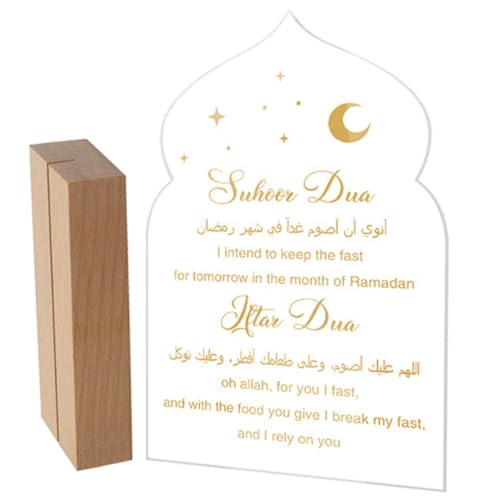 Amosfun Acryltisch Sternenbanner-Girlande Zeichen Sternenbanner-Dekorationen Teller Küchenschild Tür Eid Mubarak Partydekoration Mubarak-Dekorationen Tischhandwerk Ornament Eid- Holz Amosfun Acryltisch Sternenbanner-Girlande Zeichen Sternenbanner-Dekorationen Teller Küchenschild Tür Eid Mubarak Partydekoration Mubarak-Dekorationen Tischhandwerk Ornament Eid- Holz von Amosfun