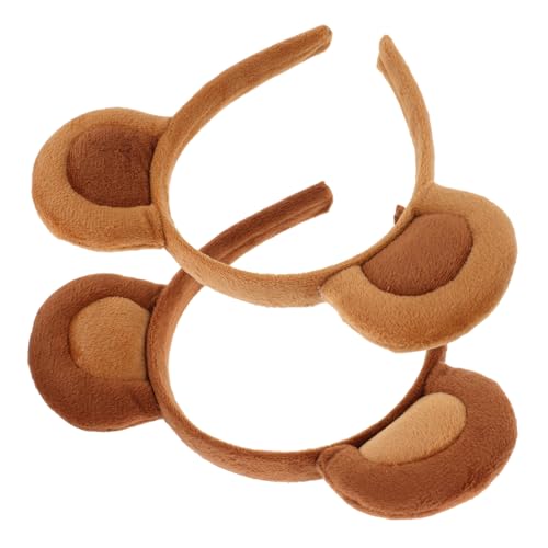 Amosfun Affenohr-Stirnbänder, leicht, Cartoon-Tier-Kostüm, Zubehör für Halloween, Cosplay, Zoo, Motto-Party, Fotos, vielseitig, festlich, Kopfbedeckung, Geschenk, 2 Stück Amosfun Affenohr-Stirnbänder, leicht, Cartoon-Tier-Kostüm, Zubehör für Halloween, Cosplay, Zoo, Motto-Party, Fotos, vielseitig, festlich, Kopfbedeckung, Geschenk, 2 Stück von Amosfun