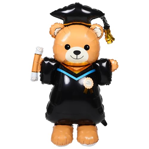Amosfun Bärenballon Zur Graduierung Glückwunsch Bär Ballons Folienballon Zur Graduierung College Abschlussdekoration Bärenballon Aus Aluminiumfolie Schwarz Amosfun Bärenballon Zur Graduierung Glückwunsch Bär Ballons Folienballon Zur Graduierung College Abschlussdekoration Bärenballon Aus Aluminiumfolie Schwarz von Amosfun