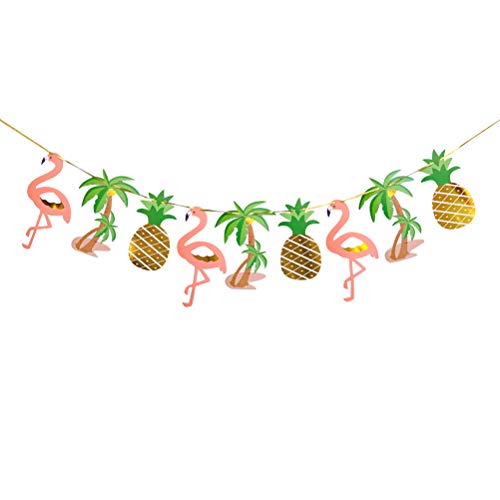 Amosfun Banner Ananas Flamingo Girlande Hawaii Tropical Party Geburtstag hängende Dekoration für Party Amosfun Banner Ananas Flamingo Girlande Hawaii Tropical Party Geburtstag hängende Dekoration für Party von Amosfun