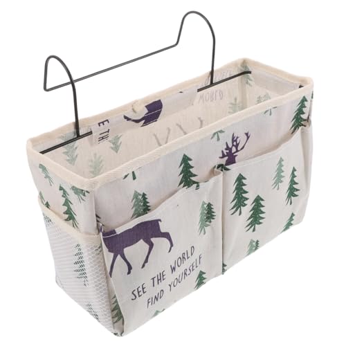 Amosfun Bedside Hanging Organizer aus Baumwoll-leinen mit Großer Kapazität Hängende Aufbewahrungstasche für Bücher Brillen Handys Schlüssel für Studentenwohnheime und Kleine Räume Amosfun Bedside Hanging Organizer aus Baumwoll-leinen mit Großer Kapazität Hängende Aufbewahrungstasche für Bücher Brillen Handys Schlüssel für Studentenwohnheime und Kleine Räume von Amosfun