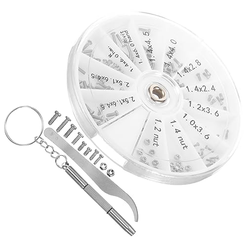 Amosfun Brillenreparaturset mit Schraubendreher 1 Satz Brillenschrauben Multifunktionales Werkzeugset für Brillen und Sonnenbrillen Rostfreier Stahl mit Aufbewahrungsbox Amosfun Brillenreparaturset mit Schraubendreher 1 Satz Brillenschrauben Multifunktionales Werkzeugset für Brillen und Sonnenbrillen Rostfreier Stahl mit Aufbewahrungsbox von Amosfun