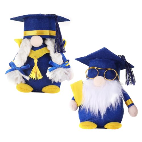 Amosfun Campus GNOME Ornament 2pcs Graduation GNOME Puppen Stoff Material Dekoration Party Zubehör Amosfun Campus GNOME Ornament 2pcs Graduation GNOME Puppen Stoff Material Dekoration Party Zubehör von Amosfun