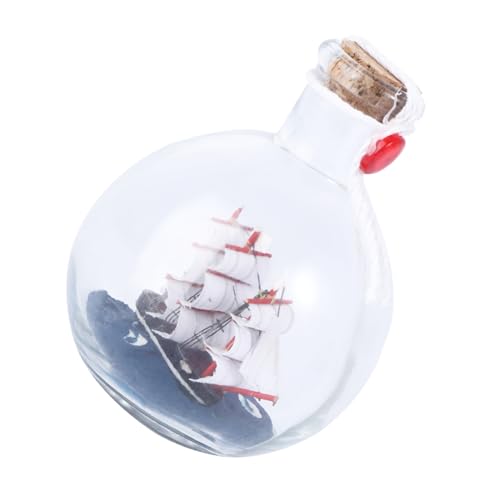Amosfun Dekorative Glasflasche mit Schiffsornament Kreatives Wohnaccessoire für Tischdekoration und Fotografie Vielseitig Einsetzbar in Wohnräumen und Restaurants Amosfun Dekorative Glasflasche mit Schiffsornament Kreatives Wohnaccessoire für Tischdekoration und Fotografie Vielseitig Einsetzbar in Wohnräumen und Restaurants von Amosfun