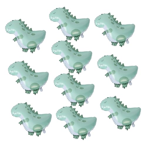 Amosfun Dinosaurier-Folienballons, Geburtstagsparty-Dekorationen für Dinosaurier-Themenfeiern, Tier-Partyzubehör für Jungen und Duschen, 10 Stück von Amosfun