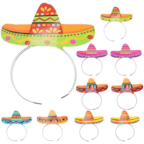 Amosfun Elegante Partyhüte 12 Stück Mexikanische Stirnbänder Breitkrempige Form Für Festivaldekor Amosfun Elegante Partyhüte 12 Stück Mexikanische Stirnbänder Breitkrempige Form Für Festivaldekor von Amosfun