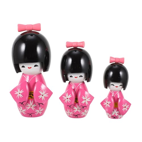 Amosfun Entzückende Kimono-Puppen 3-teiliges Puppenset Im Japanischen Stil Sicheres Material Schreibtisch-Ornament Für Zuhause Amosfun Entzückende Kimono-Puppen 3-teiliges Puppenset Im Japanischen Stil Sicheres Material Schreibtisch-Ornament Für Zuhause von Amosfun