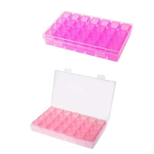 Amosfun Fächer Schmuckaufbewahrung Box Transparente Nagelkunst Perlen Sortierbox Leichte Abnehmbare Organizer Für Schmuck Und Bastelbedarf Praktische Langlebige Aufbewahrungslösung von Amosfun