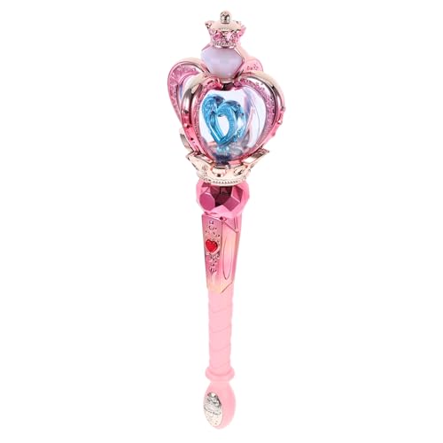 Amosfun Feenstab Batterien Drehstab Leuchtend Drehstab Halloween Leuchtstab Prinzessin Sensorischer Prinzessinnenstab Leuchtstab Mit Griff Leuchtstab Musikstab Kunststoff von Amosfun