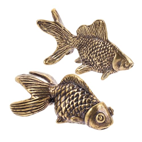 Amosfun Fischfigur Messing Fischstatue Schnitzerei Chinesisches Dekoratives Für Zuhause Amosfun Fischfigur Messing Fischstatue Schnitzerei Chinesisches Dekoratives Für Zuhause von Amosfun