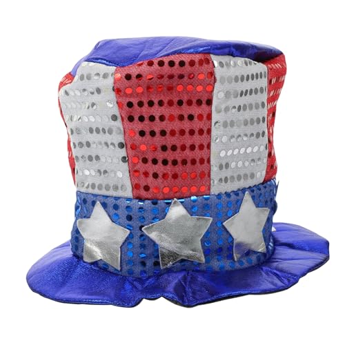 Amosfun Flaggenkappe zum Unabhängigkeitstag Kappen Gedenktag-Hut Krone patriotisches Accessoire 4 partyhütchen usa hut Amerikanischer Hut USA großer Hut Amerika-Flaggenhut Pailletten Amosfun Flaggenkappe zum Unabhängigkeitstag Kappen Gedenktag-Hut Krone patriotisches Accessoire 4 partyhütchen usa hut Amerikanischer Hut USA großer Hut Amerika-Flaggenhut Pailletten von Amosfun