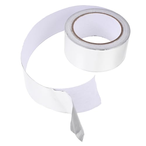 Amosfun Folienband dichtungsbänder dichtungsband Leitfähiges Klebeband Elektrisches Reparaturband Klebeband für den Bau Thermal- Aluminium Hitze Thermoband Trockner-Entlüftungsband Silver von Amosfun