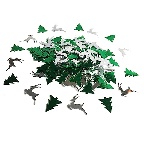 Amosfun Weihnachtsbaum Elch Form Konfetti Frohe Weihnachten Dekorationen Grün Silber Tisch Streu Party Zubehör Amosfun Weihnachtsbaum Elch Form Konfetti Frohe Weihnachten Dekorationen Grün Silber Tisch Streu Party Zubehör von Amosfun