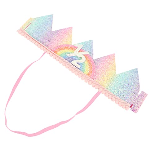 Amosfun Geburtstagskrone mit Zahlen Stirnband Glitzer Rainbow Crown für Kleinkinder Jungen Mädchen Leichtes Langlebiges Partyaccessoire für Unvergessliche Feiern Amosfun Geburtstagskrone mit Zahlen Stirnband Glitzer Rainbow Crown für Kleinkinder Jungen Mädchen Leichtes Langlebiges Partyaccessoire für Unvergessliche Feiern von Amosfun