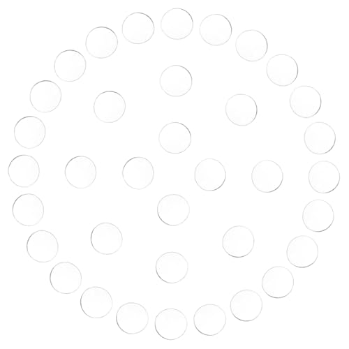 Amosfun Glasfleckschmuck Wohnung Kühlschrank runden Basteln kugelförmig für schmuckherstellung glasperlen glasaufkleber Cabochon aus Glas Brillenglas-Cabochons Plastik Transparent von Amosfun
