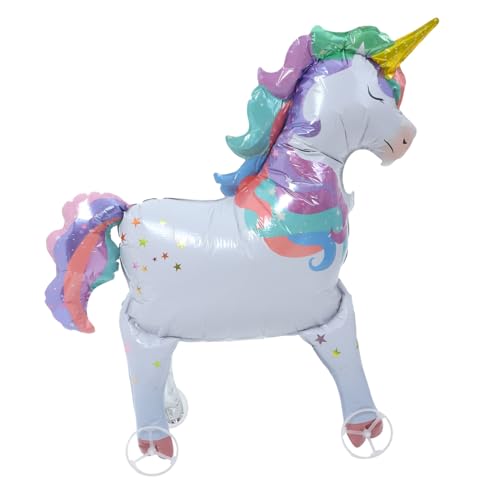 Amosfun Großer Aufblasbarer Einhornballon mit Rädern Stehende Partydekoration aus Aluminiumfolie Einzigartiger und Niedlicher Ballon für Geburtstagsfeiern Stabile und Realistische Amosfun Großer Aufblasbarer Einhornballon mit Rädern Stehende Partydekoration aus Aluminiumfolie Einzigartiger und Niedlicher Ballon für Geburtstagsfeiern Stabile und Realistische von Amosfun