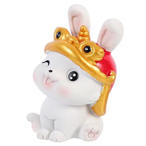 Amosfun Statue Decor Harz Handwerk Bunny Figurine Miniatur Bunny für Tischplatte Schmuck Amosfun Statue Decor Harz Handwerk Bunny Figurine Miniatur Bunny für Tischplatte Schmuck von Amosfun