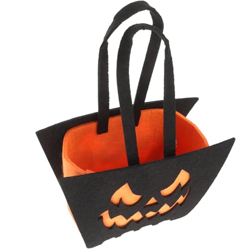 Amosfun Halloween Süßigkeitenbeutel Halloween Blattbeutel Halloween Leckerli Beutel Für Süßigkeiten Halloween Filzbeutel Halloween Partytütenfüller Halloween Süßigkeitenbeutel von Amosfun