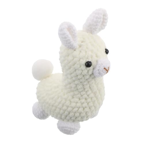Amosfun Handgefertigtes Häkel-alpaka-anhänger Leichtes DIY Strickspielzeug Vielseitiger Schlüsselanhänger und Rucksack-Charm Stabile Handgestrickte Tierfigur für und Dekoration von Amosfun
