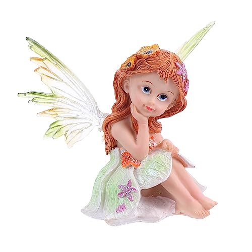 Amosfun Harzhandwerk Ornamente Blumen Mini Tischplatte Party Heimdekoration Hochzeit Künstliche Fee Feen Kleines Desktop Ornament Für Den Innenbereich Harz Handwerk Desktop von Amosfun