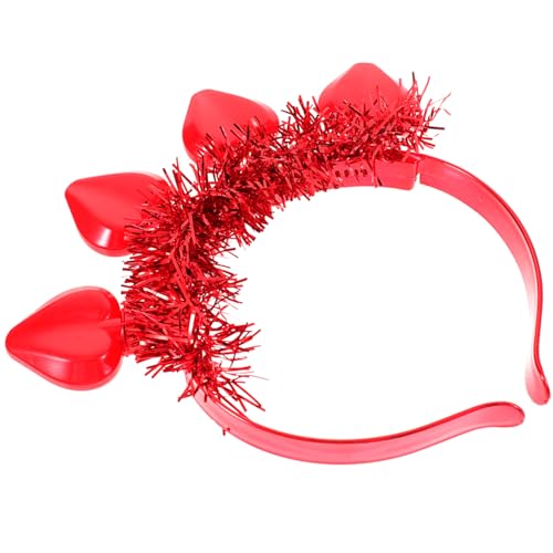 Amosfun Herzlicht-Stirnband Stirnband aus Seide Stirnbänder für Damen Kopftuch Stirnband Perlenstirnband rotes haarband haarreif rot leuchtende Herz-Stirnbänder Herz Haarreifen Plastik Amosfun Herzlicht-Stirnband Stirnband aus Seide Stirnbänder für Damen Kopftuch Stirnband Perlenstirnband rotes haarband haarreif rot leuchtende Herz-Stirnbänder Herz Haarreifen Plastik von Amosfun