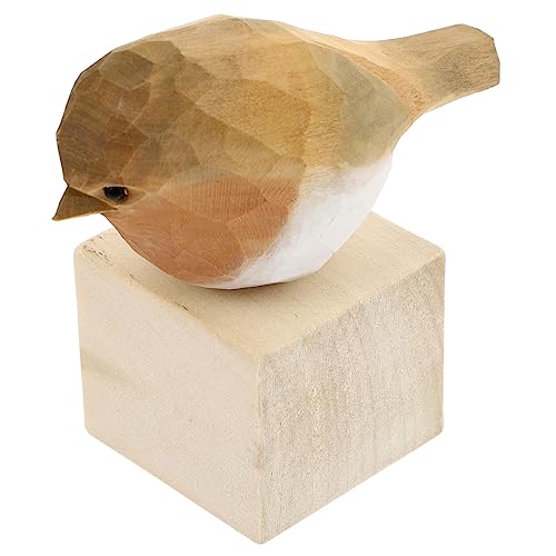 Amosfun Holz Vogel Modell Lustige Dekoration für Schreibtisch und Zuhause Leicht Kompakt für zu Weihnachten Geburtstagen Hochzeiten und Feiertagen von Amosfun