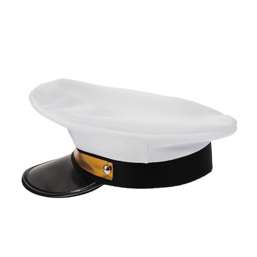 Amosfun Kapitänsmütze Weiß Unisex Partyhut Klassisch Dekorativ Verstellbar Für Karneval Cosplay Maskerade Amosfun Kapitänsmütze Weiß Unisex Partyhut Klassisch Dekorativ Verstellbar Für Karneval Cosplay Maskerade von Amosfun