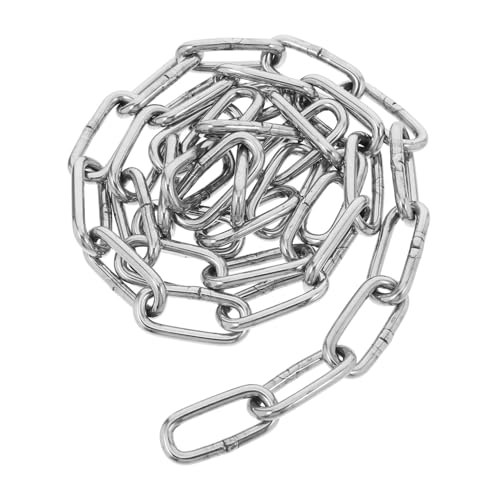 Amosfun Kettenglied Hängekette Metall Takelagekette Silber Verschlusskette 201 Edelstahl von Amosfun