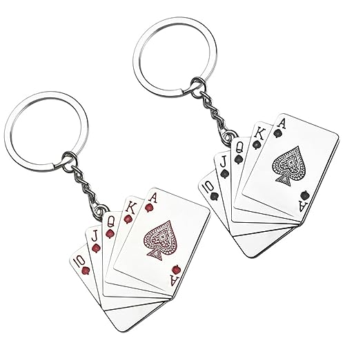 Amosfun Kreative Spielkarten Schlüsselanhänger Poker Karten Anhänger Schlüsselring Dekoration Für Glück Und + Amosfun Kreative Spielkarten Schlüsselanhänger Poker Karten Anhänger Schlüsselring Dekoration Für Glück Und + von Amosfun