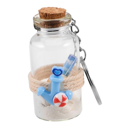 Amosfun Kreativer Schlüsselanhänger Mini Wunschflasche für Diy Handwerksprojekte Design für Strandliebhaber Schlüsselbundanhänger für Persönliche Amosfun Kreativer Schlüsselanhänger Mini Wunschflasche für Diy Handwerksprojekte Design für Strandliebhaber Schlüsselbundanhänger für Persönliche von Amosfun