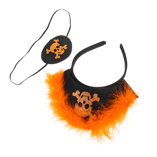 Amosfun Kreatives Halloween-Stirnband mit Totenkopf-Augenklappe, für Erwachsene, koreanischer Stil, Piratenkostüm, Zubehör für Jungen, für Rollenspiele, Party und Cosplay Amosfun Kreatives Halloween-Stirnband mit Totenkopf-Augenklappe, für Erwachsene, koreanischer Stil, Piratenkostüm, Zubehör für Jungen, für Rollenspiele, Party und Cosplay von Amosfun