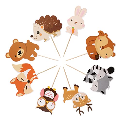 Amosfun Kuchendeckel Wald Tier dekorative Hochzeit Baby Shower Party Geburtstag Cupcake Dekor Dessert Schmuck 24St Amosfun Kuchendeckel Wald Tier dekorative Hochzeit Baby Shower Party Geburtstag Cupcake Dekor Dessert Schmuck 24St von Amosfun