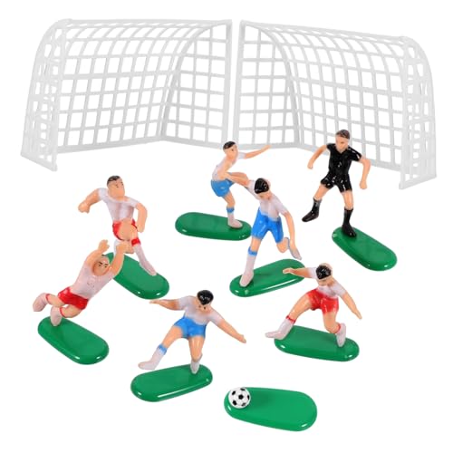 Amosfun Kuchendekoration mit Fußballmannschaft, Statuen, Toren, Spielern, Schiedsrichter, lustiges Partyzubehör für Jungen, Geburtstagstortenaufsatz Amosfun Kuchendekoration mit Fußballmannschaft, Statuen, Toren, Spielern, Schiedsrichter, lustiges Partyzubehör für Jungen, Geburtstagstortenaufsatz von Amosfun