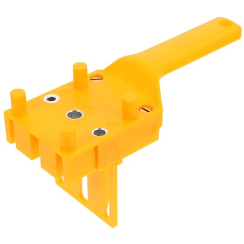 Amosfun Lochsuchgerät für die Holzbearbeitung Zentrierung Schlüssel einstellbar klemmbausteine Holzbearbeitungswerkzeuge Zimmermannswerkzeuge und Zubehör Dübel-Kit Zinklegierung Gelb von Amosfun