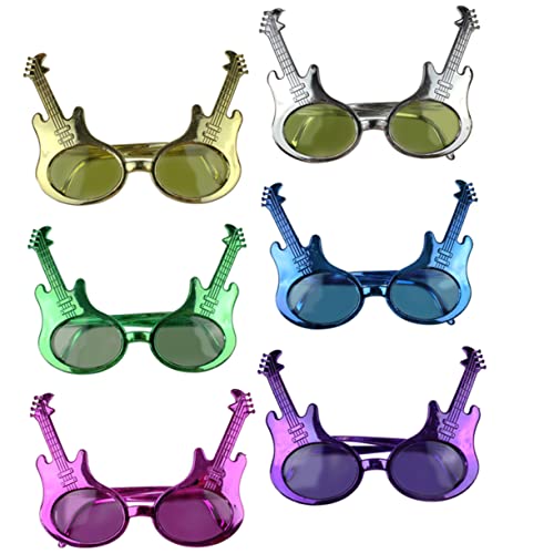 Amosfun Lustige Partybrille in Gitarrenform, helle Brillen für Musik, Geburtstag, Tanzpartys, Erwachsene, Foto-Requisiten, zufällige Farbe, 6 Stück Amosfun Lustige Partybrille in Gitarrenform, helle Brillen für Musik, Geburtstag, Tanzpartys, Erwachsene, Foto-Requisiten, zufällige Farbe, 6 Stück von Amosfun