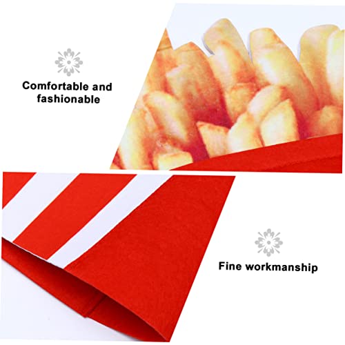 Amosfun Lustiger French Fries Kopfschmuck Rotes Cosplay Party Hut Food Headwear Erwachsene Karneval Geburtstag Mottoparty Zubehör von Amosfun