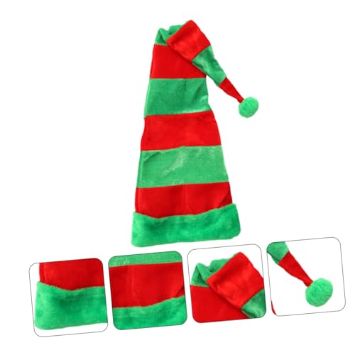 Amosfun Lustiger Verlängerter Weihnachtsmütze Partyhut mit Farbgebung Leicht und Tragbar Festliches Accessoire für Erwachsene Weihnachtsdeko und Weihnachtsfeier von Amosfun