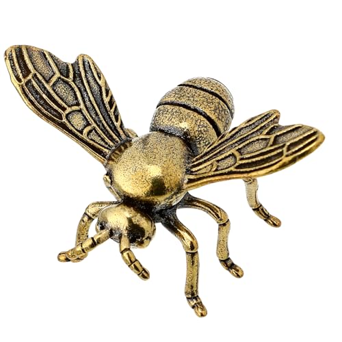 Amosfun Messing-Bienen-Figur, kleine Desktop-Ornament für Heimdekoration, Messinghandwerk mit feiner Verarbeitung, stabile und praktische Bienenförmige Dekoration für den Innenbereich Amosfun Messing-Bienen-Figur, kleine Desktop-Ornament für Heimdekoration, Messinghandwerk mit feiner Verarbeitung, stabile und praktische Bienenförmige Dekoration für den Innenbereich von Amosfun