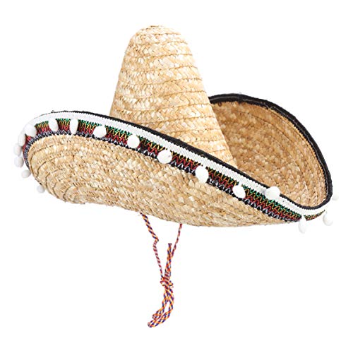 Amosfun Mexikanischer Sombrero Hut Natürlicher Strohhut Hawaiianer Stil Dressing up Requisiten Partei Liefert 60Cm Amosfun Mexikanischer Sombrero Hut Natürlicher Strohhut Hawaiianer Stil Dressing up Requisiten Partei Liefert 60Cm von Amosfun
