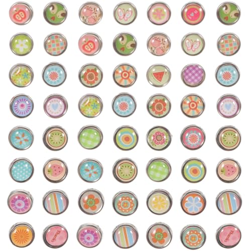 Amosfun Mini-Brads aus Metall, für Scrapbooking, Papierklammern für Bastelarbeiten, 9 mm, 100 Stück von Amosfun