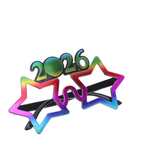 Amosfun Neujahrsbrille für Partys Lustige Feiertagsbrille für Silvesterfeiern Foto Requisiten und Festlichkeiten Leicht und Bequem Geeignet für Unvergessliche Erinnerungen Amosfun Neujahrsbrille für Partys Lustige Feiertagsbrille für Silvesterfeiern Foto Requisiten und Festlichkeiten Leicht und Bequem Geeignet für Unvergessliche Erinnerungen von Amosfun