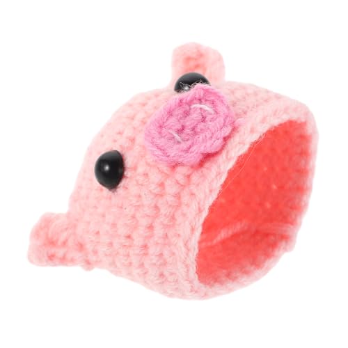 Amosfun Niedliche Gestrickte Bananen-frischhaltemütze, Mini-obstmütze, Gestrickte Weindeckel für Frische, Obstmütze, Lustige Häkelmütze, Zubehör, Partydekorationen von Amosfun