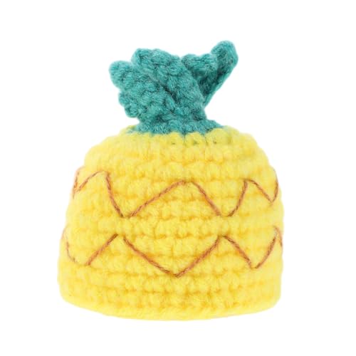 Amosfun Niedliche Gestrickte Bananen-frischhaltemütze, Mini-obstmütze, Gestrickte Weindeckel für Frische, Obstmütze, Lustige Häkelmütze, Zubehör, Partydekorationen von Amosfun