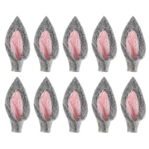 Abaodam Osterhasenohren aus Filz, Hasenohren, Ornamente, Tierohren, Bastelzubeh?r, f¨¹r Kinder, Oster-Party, 10 St¨¹ck Abaodam Osterhasenohren aus Filz, Hasenohren, Ornamente, Tierohren, Bastelzubeh?r, f¨¹r Kinder, Oster-Party, 10 St¨¹ck von Amosfun