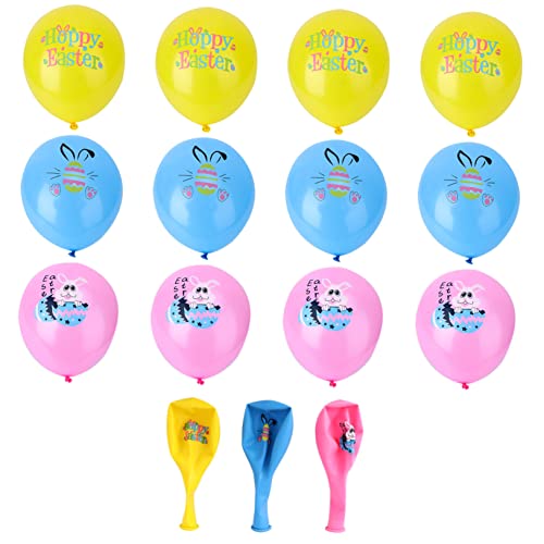 Amosfun Ostern Luftballons Mit Cartoon Motiven Und Emulsionsballons Für Festliche Osterdekoration Und Partys Ostern Bankett Luftballons Für Erwachsene von Amosfun