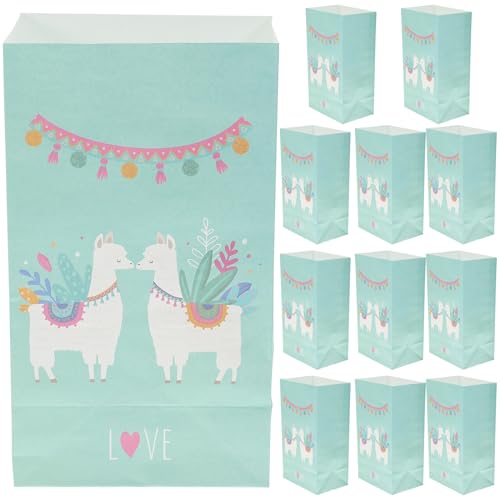 Amosfun Papiertüten aus Kraftpapier, Alpaka, quadratisch, 21 x 13 x 8 cm, 12 Stück Amosfun Papiertüten aus Kraftpapier, Alpaka, quadratisch, 21 x 13 x 8 cm, 12 Stück von Amosfun