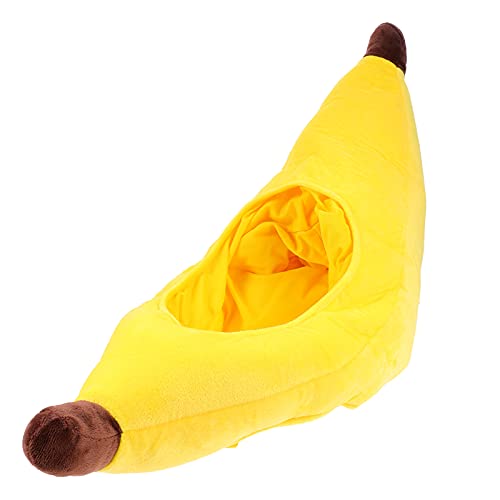 Amosfun Party Zubehör Nette Plüsch Banana Lustige Neuheit Plüsch Tier Kappe Kopfbedeckungen Requisiten Party Hut von Amosfun