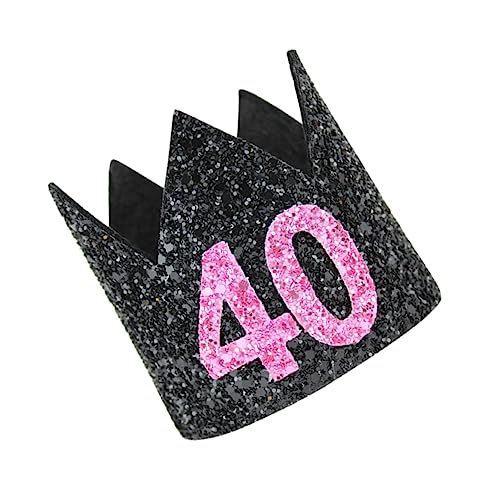 Amosfun Foto Zum 21. Geburtstag Geburtstagsgeschenke Hüte Zum 40. Geburtstag Ausgefallene Partyhüte Stirnband Zum 40. Geburtstag Prinzessinnen-geburtstags-haarband Hut Erwachsener von Amosfun